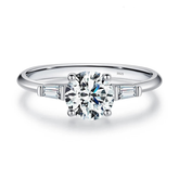 Anel em prata .925 e Moissanite. 1.0ct