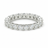 Aliança em prata .925 e 5mm moissanite