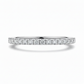 Aliança em prata .925 e 1.5mm moissanite.