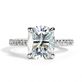 Anel em prata .925 e3 CT moissanite