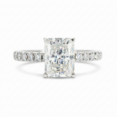 Anel Moissanite 925 Prata Esterlina