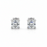 Brinco em prata .925 e 1ct moissanite