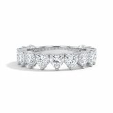 Anel em Coração em prata .925 e 3 ,4, 5 mm moissanite.