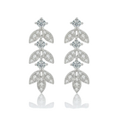 Brinco em prata .925 e 0.6ct moissanite