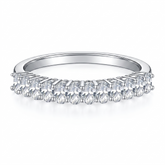 Anel Oval Moissanite .925 Prata Esterlina
