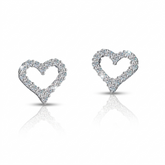 Brinco em prata .925 e 0.5 ou 1.0ct moissanite