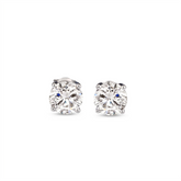 Brinco em prata .925 e 1.0 Moissanite. (Promoção MÃES)