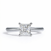 Solitário em prata .925 e 1.2 CT moissanite