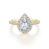 Anel em prata .925 e 2CT moissanite