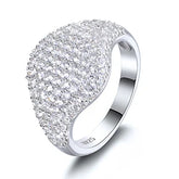 Anel em prata .925 e Moissanite