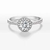 Solitário em prata .925 e 1CT moissanite