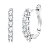 Brinco em prata .925 e moissanite