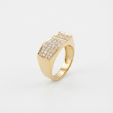 Anel future com zircônia