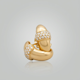 Brinco clássico com zircônia