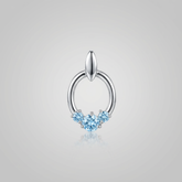 Pingente em topázio azul