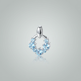 Pingente em topázio azul (5 pedras )