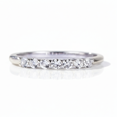 Anel em prata .925 e moissanite