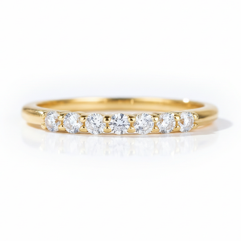 Anel em prata .925 e moissanite