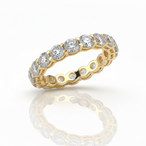 Aliança em prata .925 e 2.50. CT moissanite