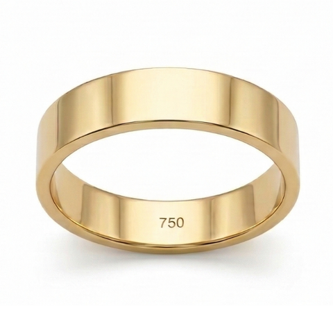 Aliança de casamento Frame em ouro 18 quilates - 4mm