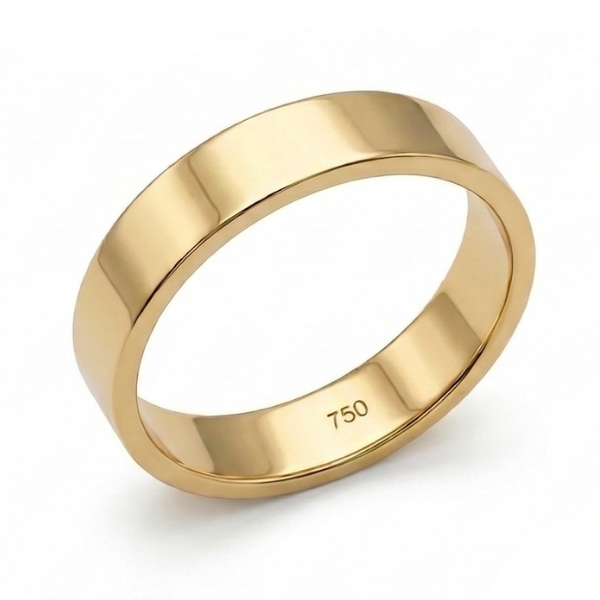 Aliança de casamento Frame em ouro 18 quilates - 4mm