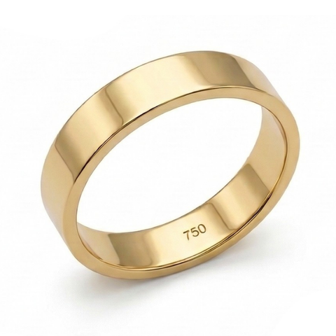 Aliança de casamento Frame em ouro 18 quilates - 4mm