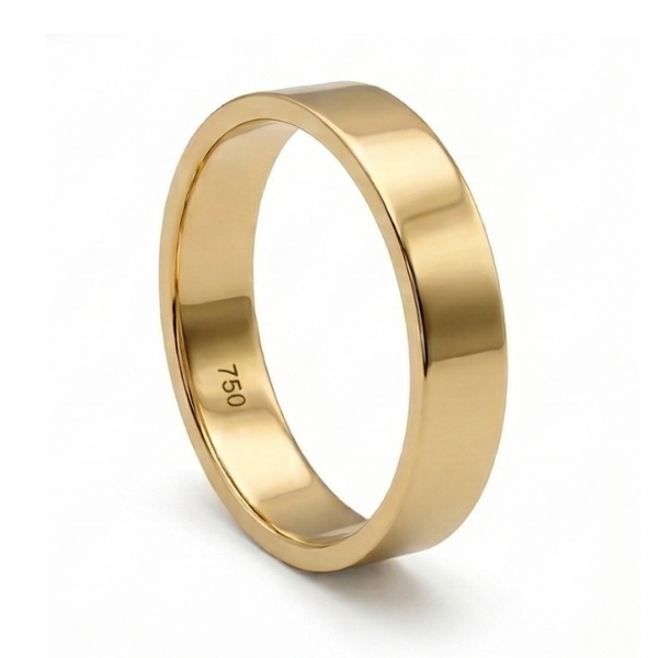 Aliança de casamento Frame em ouro 18 quilates - 4mm