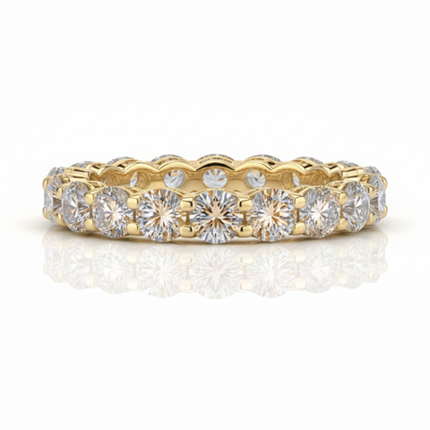 Aliança em prata .925 e 2.50. CT moissanite