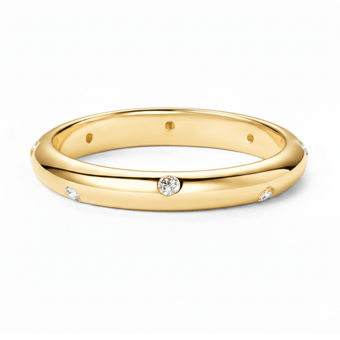 Anel em prata .925 e moissanite.