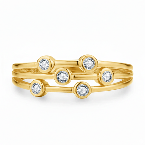 Anel em prata .925 e moissanite