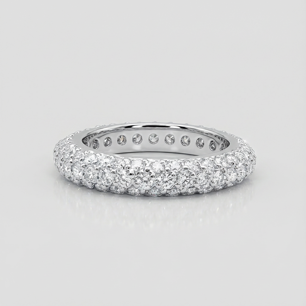 Anel flores com zircônia e ametista