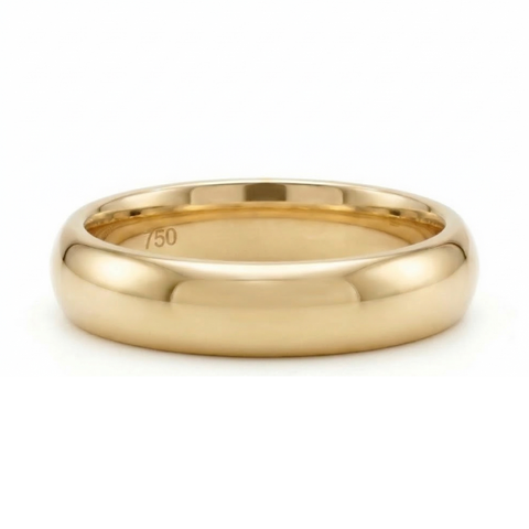 Aliança de casamento Heritage  em ouro 18 quilates - 5 mm conforto