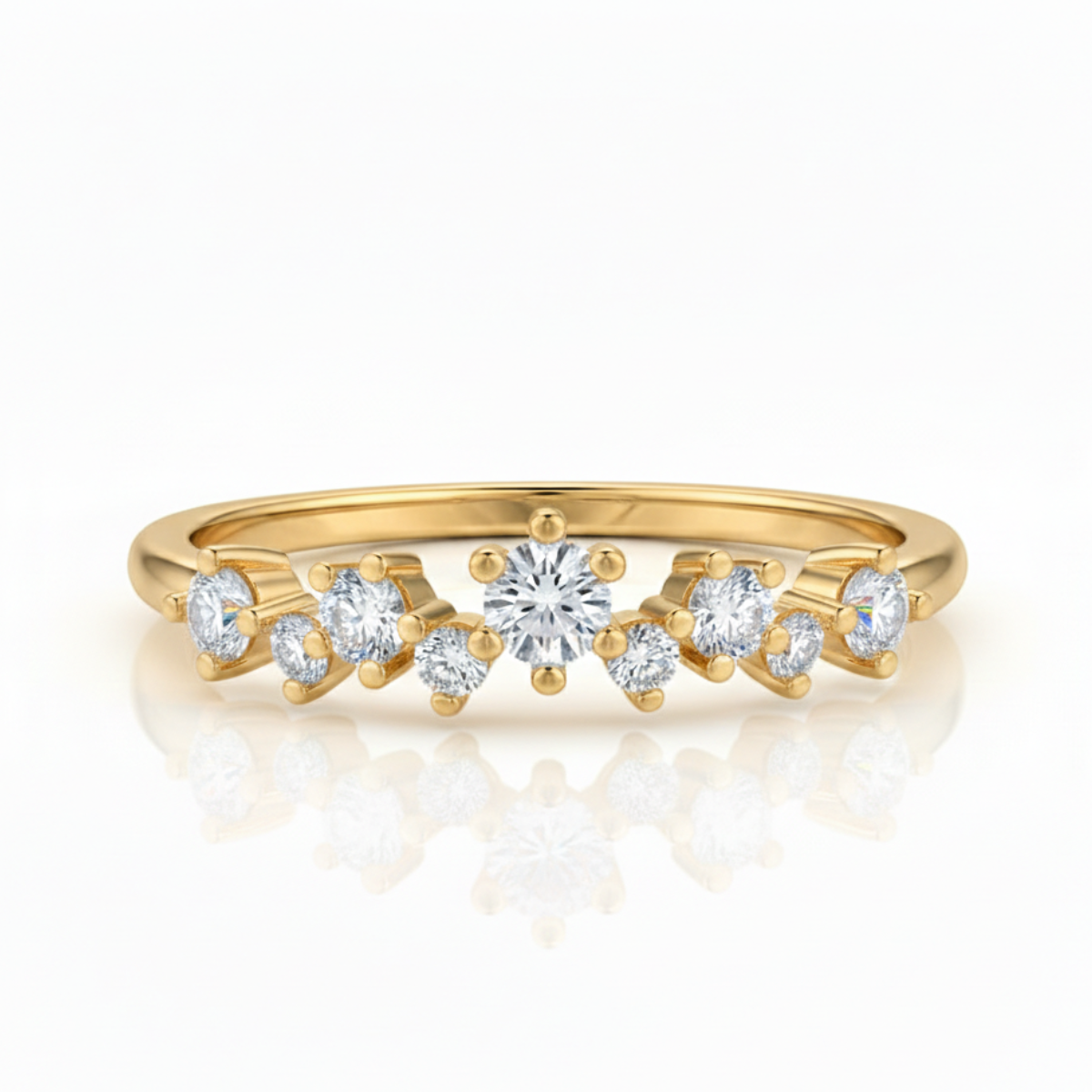 Anel em prata .925 e moissanite