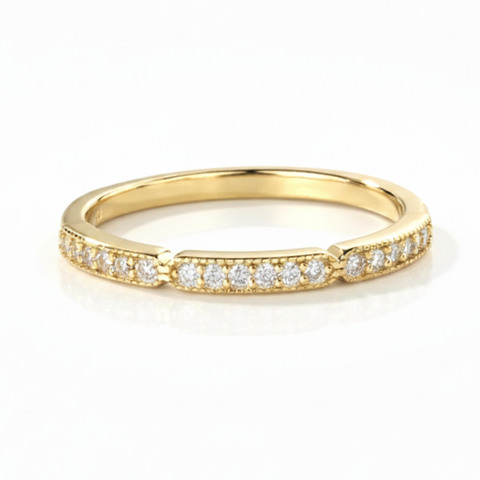 Anel em prata .925 e moissanite