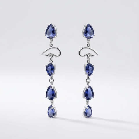 Brinco clássico com ametista