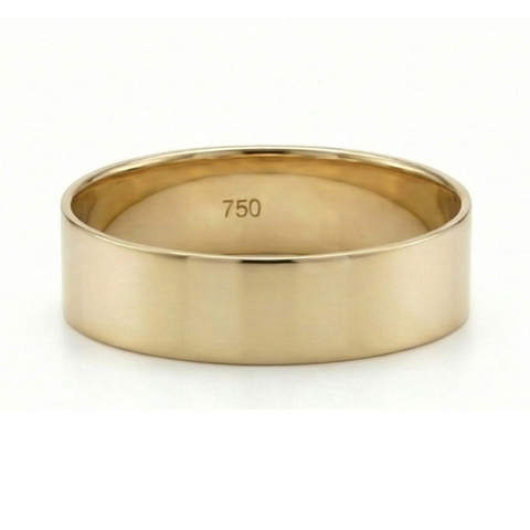Aliança de casamento Frame em ouro 18 quilates - 6 mm