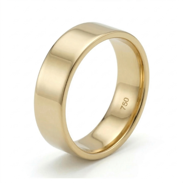 Aliança de casamento Frame em ouro 18 quilates - 6 mm