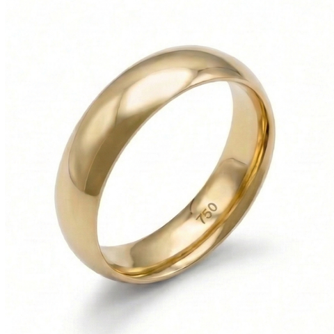 Aliança de casamento Heritage em ouro 18 quilates - 5 mm conforto