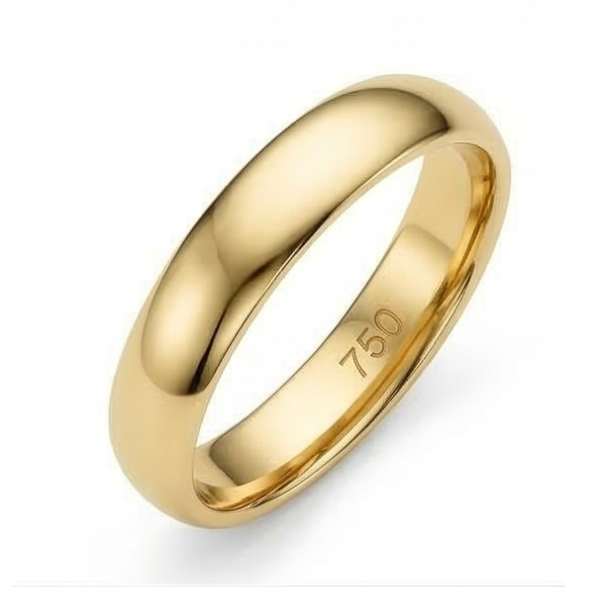 Aliança de casamento Heritage em ouro 18 quilates - 4mm