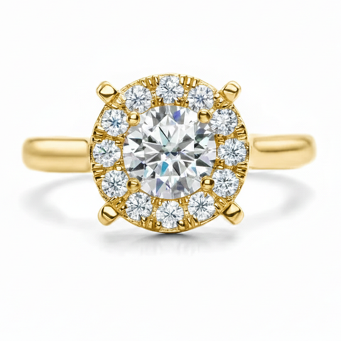 Solitário em prata .925 e 1.5ct moissanite