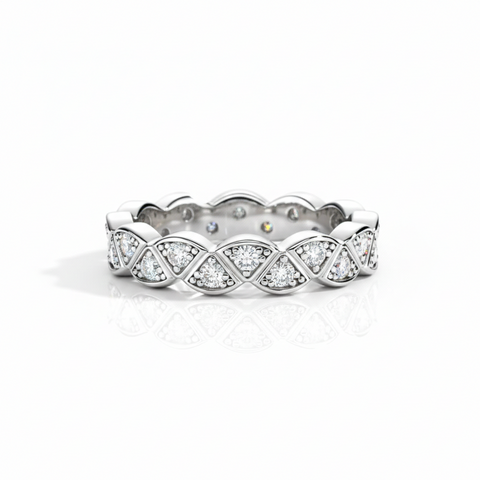 Anel em prata .925 e moissanite