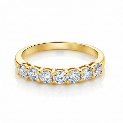 Anel em prata .925 e 0,7CT moissanite
