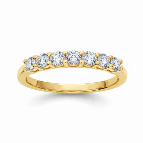 Anel em prata .925 e 0,7 Ct moissanite