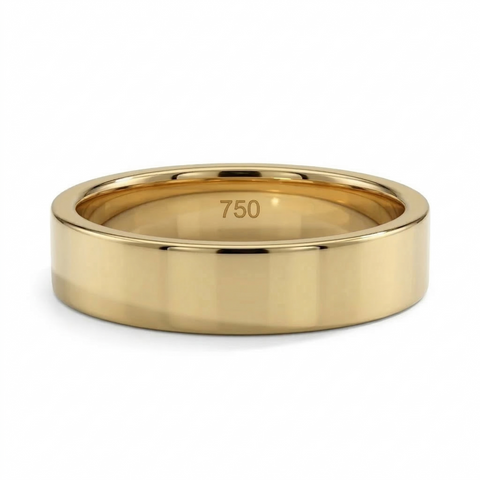 Aliança de casamento Frame em ouro 18 quilates - 4mm