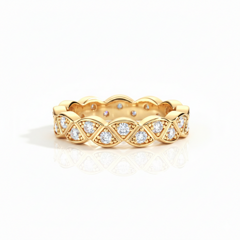 Anel em prata .925 e moissanite
