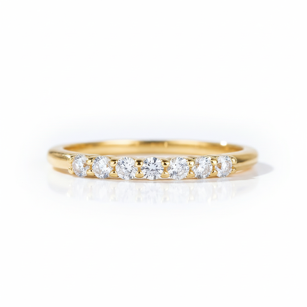 Anel em prata .925 e moissanite