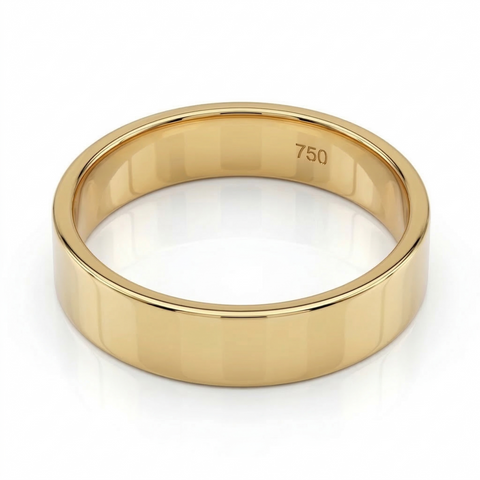 Aliança de casamento Frame em ouro 18 quilates - 4mm