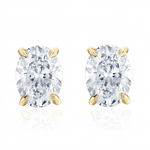 Brinco em prata .925 e 2.0, 3.0, ou 4.0ct moissanite