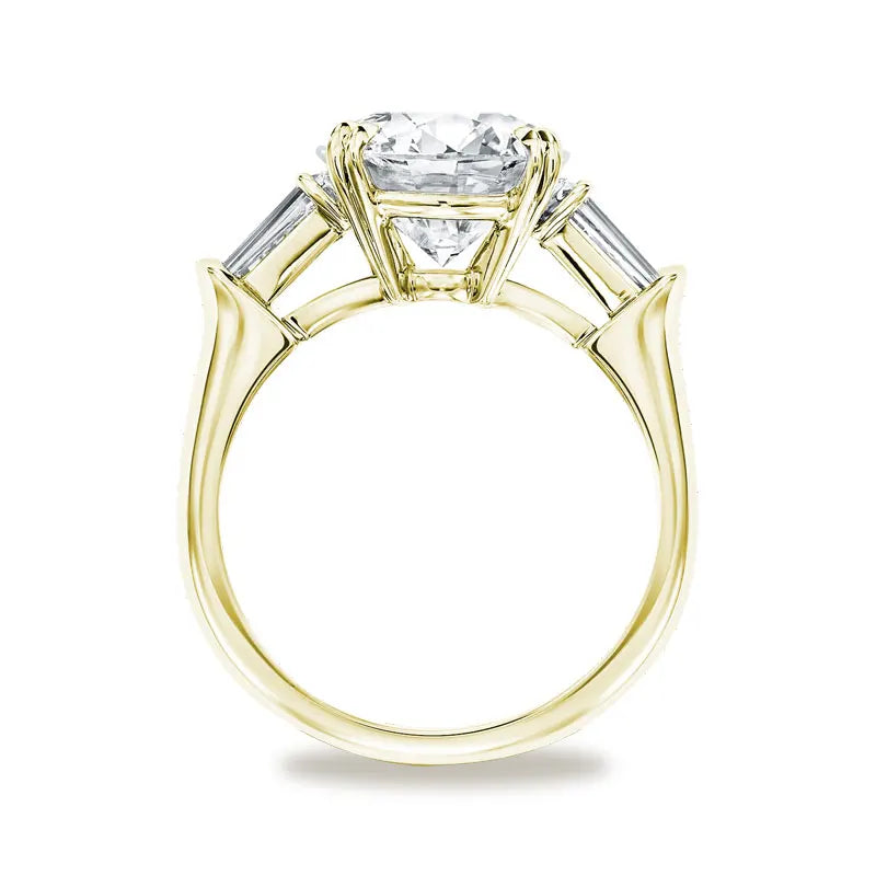 Solitário em prata .925 e 3CT ou 5CT moissanite