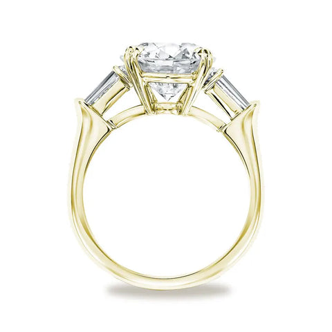 Solitário em prata .925 e 3CT ou 5CT moissanite